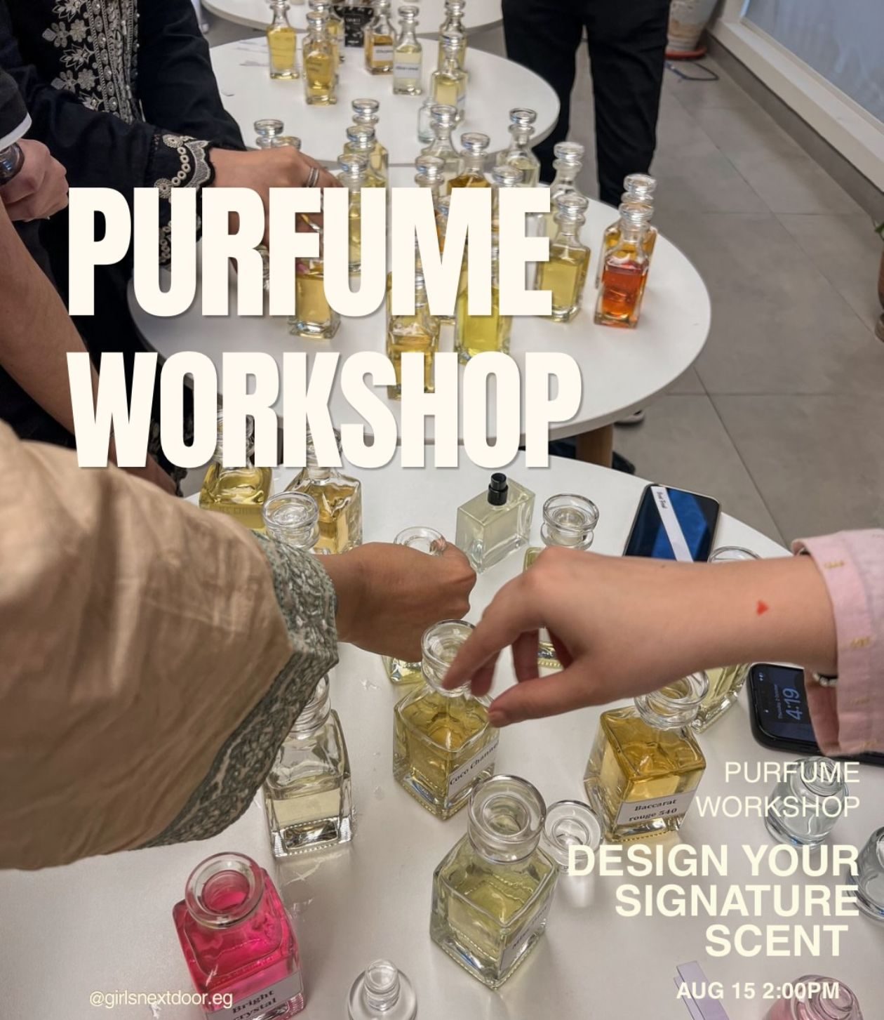 GND Club perfume workshop — design your signature scent