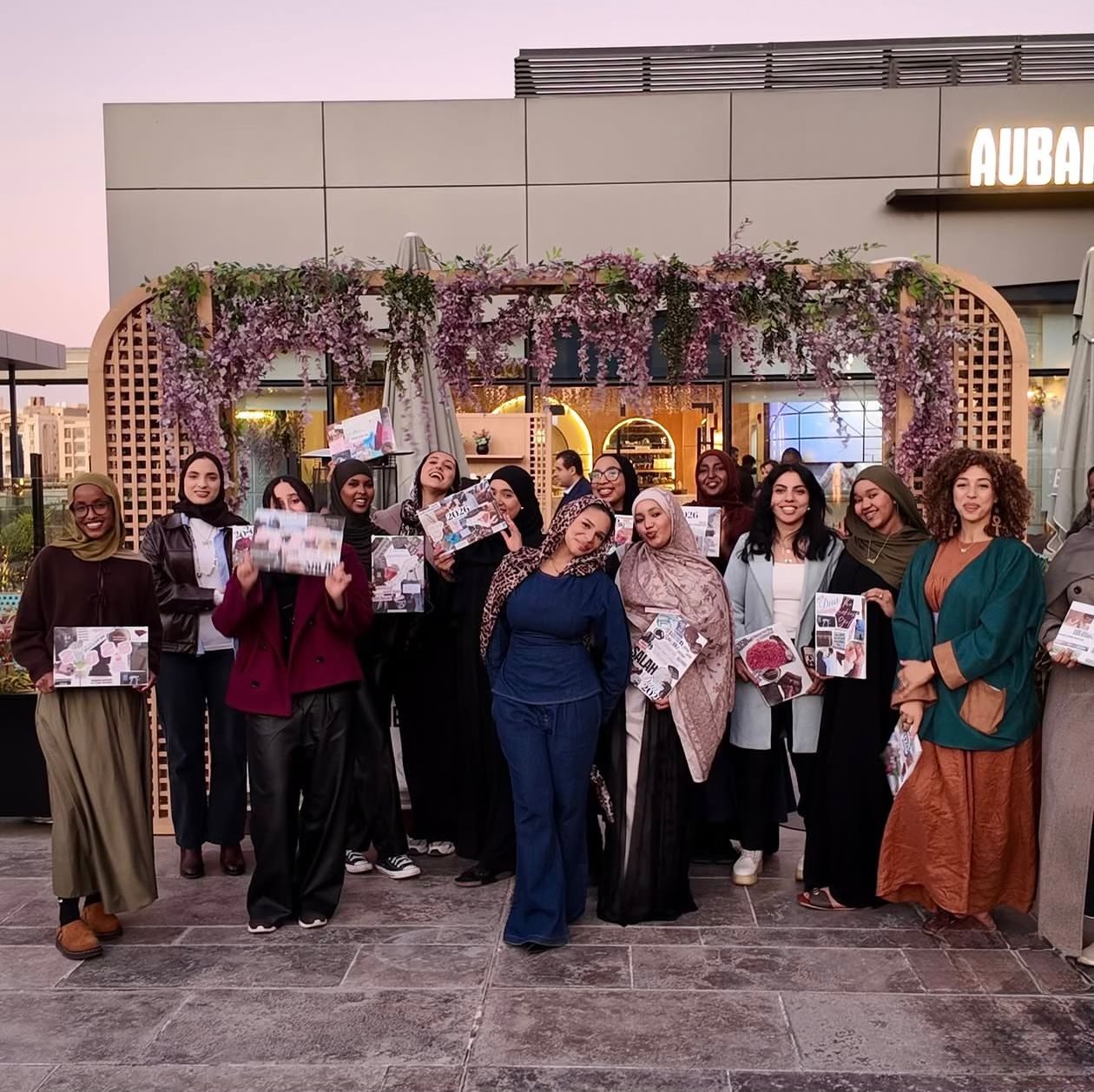 GND Club group photo at sunset after a workshop
